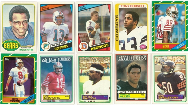 1976-1989 Topps Football Complete Sets Collection (7 Different) Including Payton, Elway, Marino and Other Hall of Famers